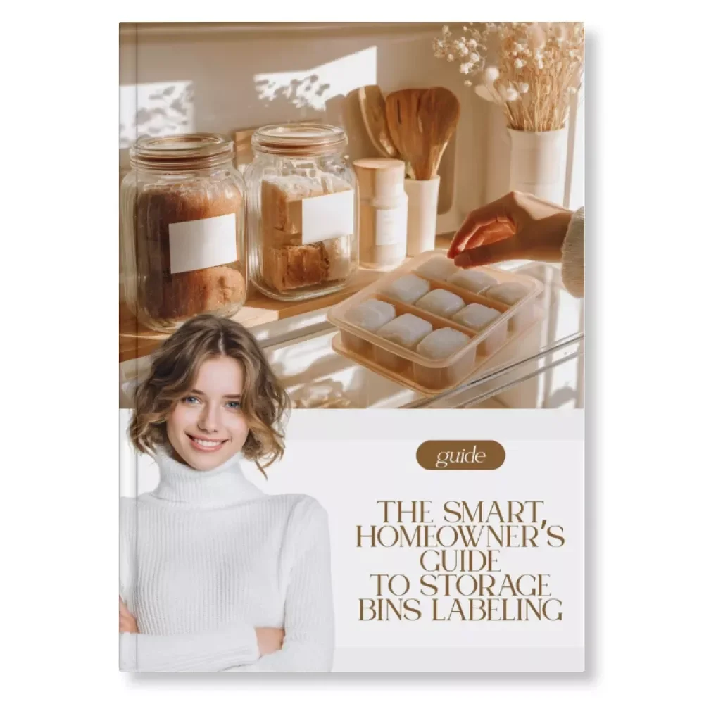 The Smart Homeowner’s Guide to Storage Bins Labeling | How to Label Storage Bins Like a Pro | Printable & Digital Organization Guide for Homeowners