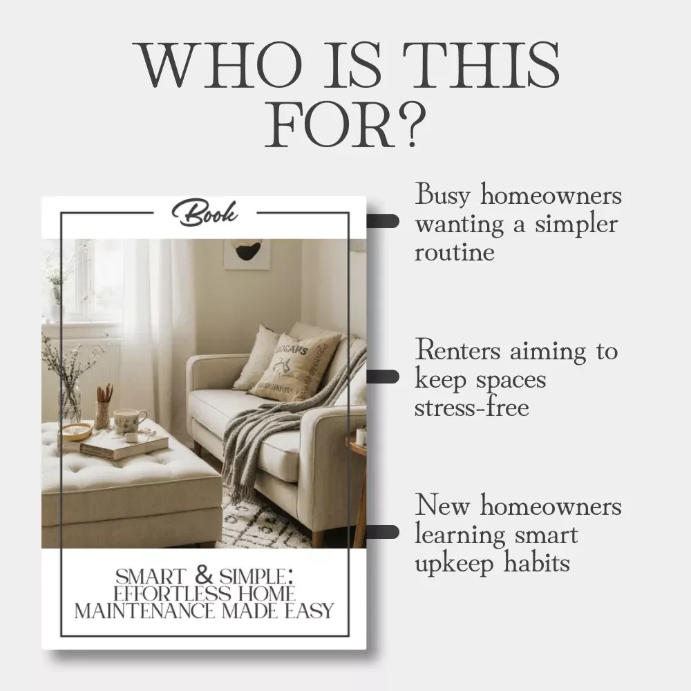Smart & Simple: Effortless Home Maintenance Made Easy | Digital eBook for Busy Homeowners | Tips for Easy Home Maintenance Tasks | AI-Powered Cleaning & DIY Guide