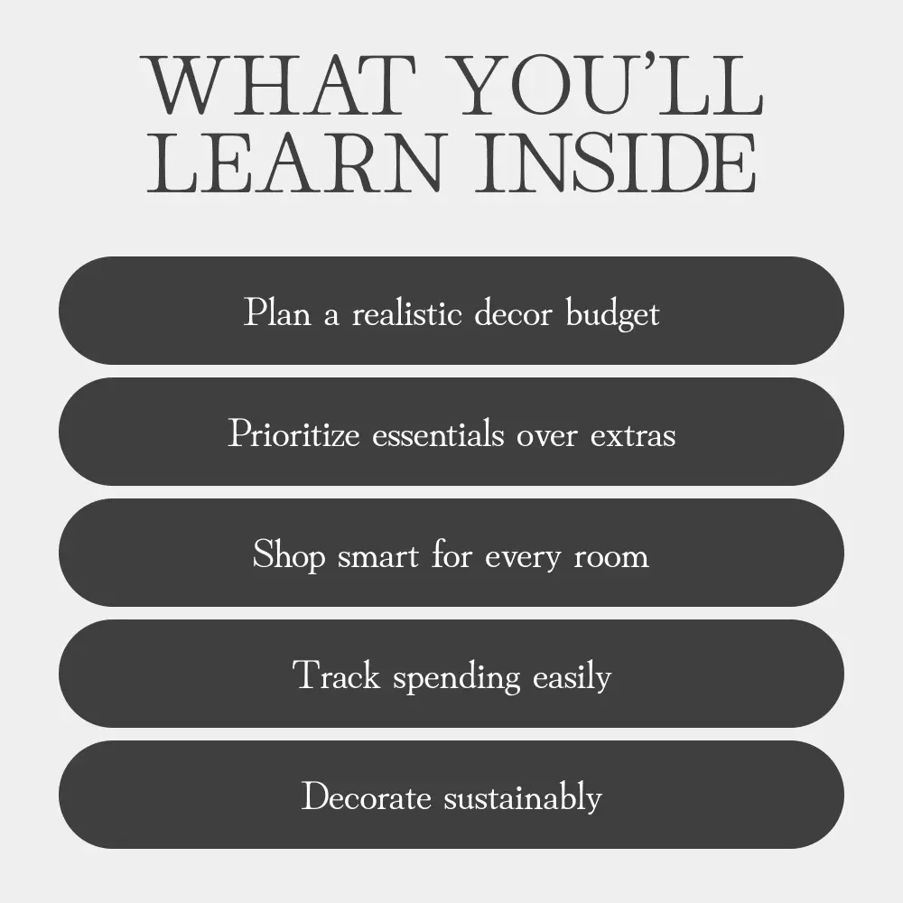 A Guide to Monthly Home Decor Budgeting – How to Plan Monthly Decor Spending for a Stylish, Affordable Home
