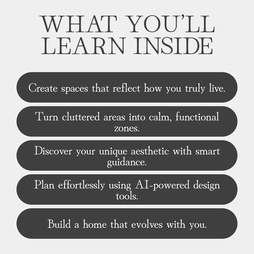Home in Harmony: Designing Spaces That Fit Your Life | How to Plan Decor That Fits Your Lifestyle | Digital Home Design Guide, eBook, Interior Planning Printable