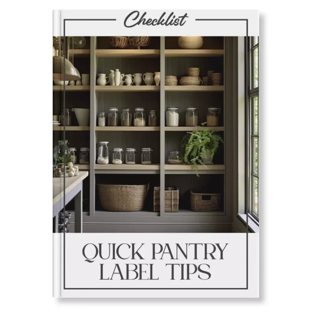 Quick Pantry Label Tips Checklist | Printable Kitchen Organization Guide | How to Label Pantry Containers Like a Pro | Instant Digital Download
