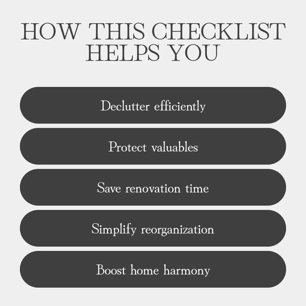 Your Renovation Storage Game Plan | Printable Home Storage Checklist | How to Plan Storage During Renovation | Digital Download Organization Guide