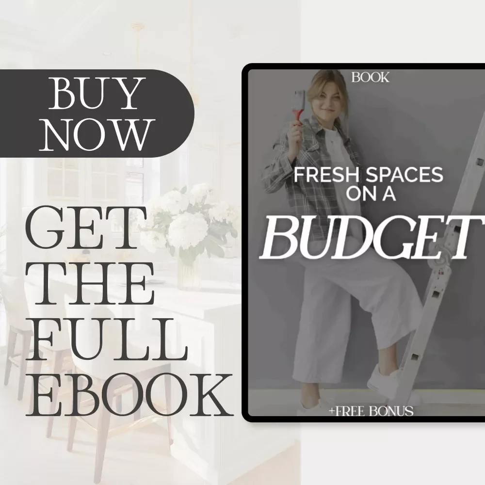 Fresh Spaces on a Budget | eBook for How to Refresh Rooms on a Budget | DIY Home Decor, Budget-Friendly Room Makeover Guide, Digital Download