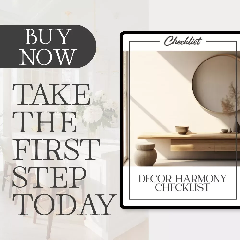 Decor Harmony Checklist – Step-by-Step Guide on How to Decorate Around Existing Furniture | Digital Download Checklist for Stylish, Cohesive Rooms