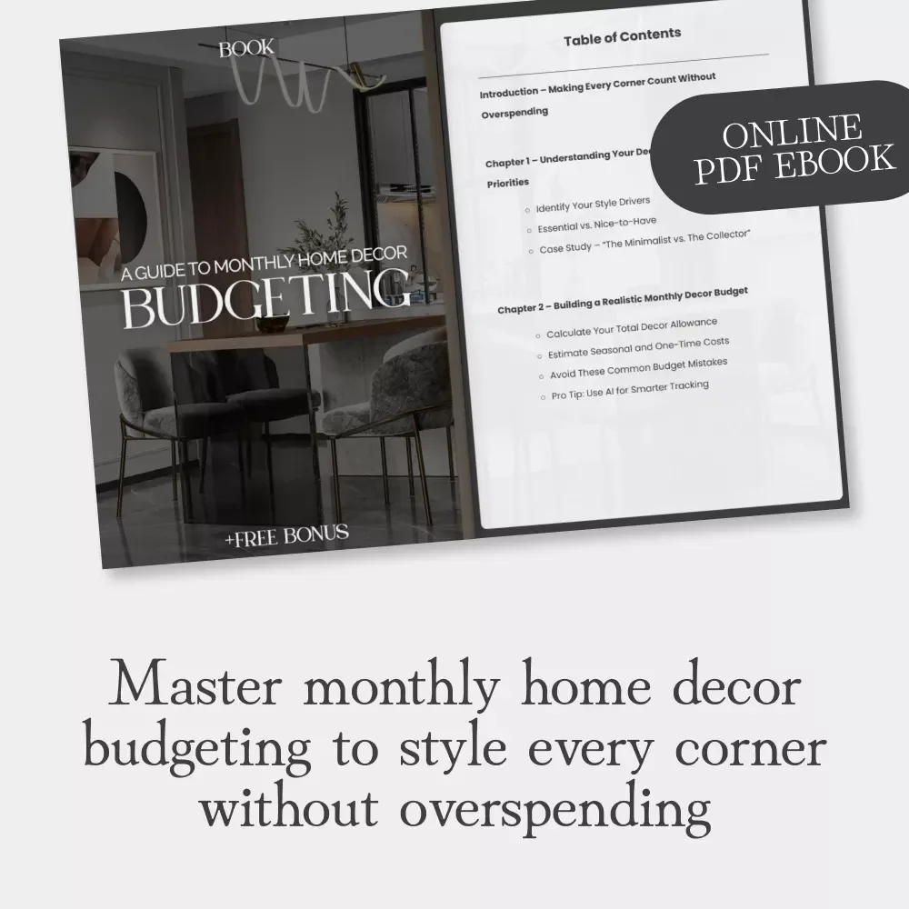 A Guide to Monthly Home Decor Budgeting – How to Plan Monthly Decor Spending for a Stylish, Affordable Home