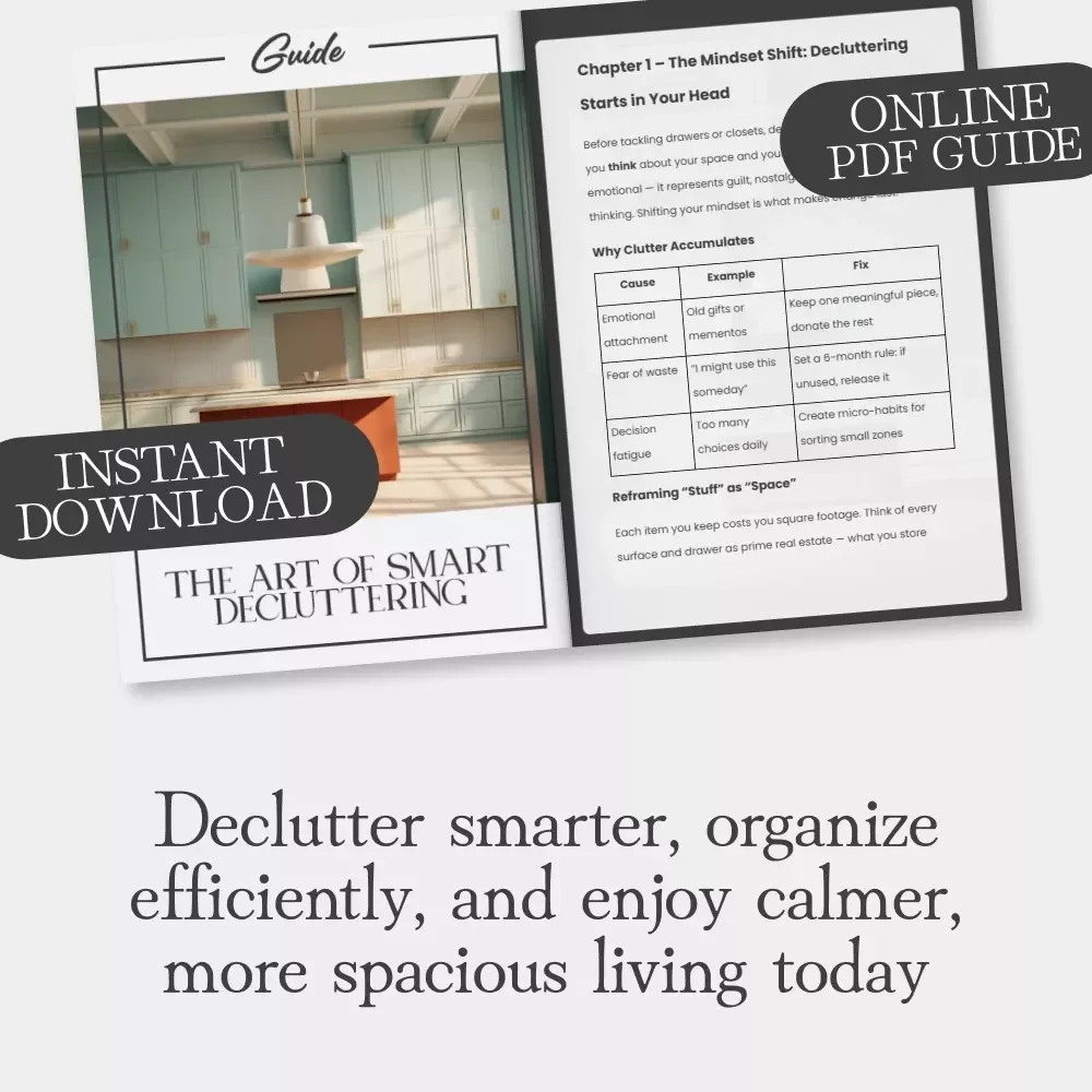 The Art of Smart Decluttering: A Step-by-Step Guide on How to Declutter Small Spaces for Maximum Calm and Organization