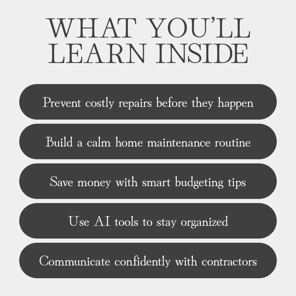 A Simple Way to Manage Home Repairs | How to Manage Home Repairs Easily | Digital Home Repair Guide for Organized Homeowners