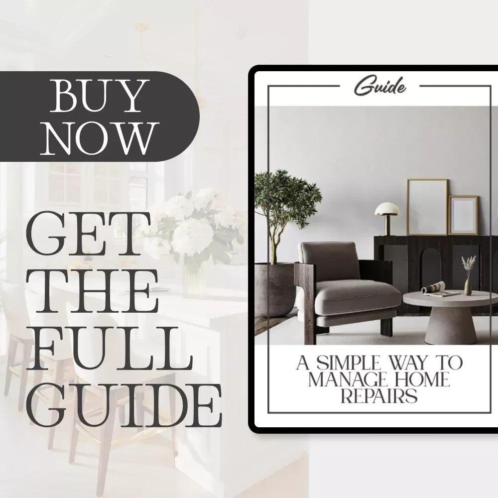 A Simple Way to Manage Home Repairs | How to Manage Home Repairs Easily | Digital Home Repair Guide for Organized Homeowners