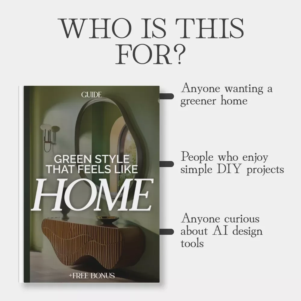 Green Style That Feels Like Home: Sustainable Decorating Guide, How to Decorate Sustainably, Eco-Friendly Home Tips, Upcycling, DIY Projects, AI Design Tools