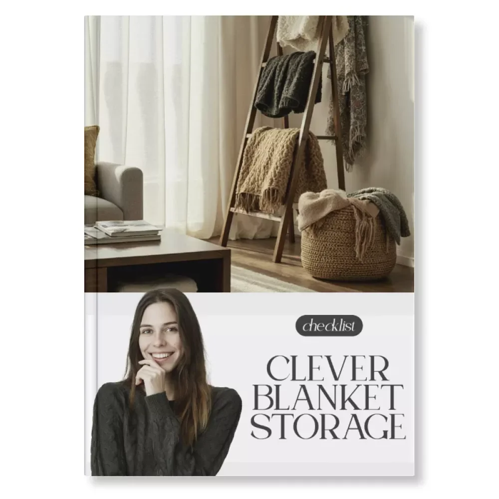Clever Blanket Storage Checklist | Digital Download Guide for How to Store Blankets and Throws Neatly | Home Organization eBook for Cozy, Tidy Living Spaces