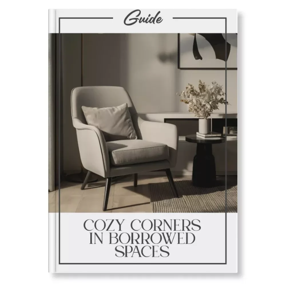 Cozy Corners in Borrowed Spaces | A Digital Guide on How to Make a Rental Feel Cozy | Warm, Personal Home Styling for Renters & Apartment Dwellers