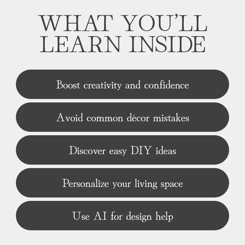 Bringing Life to Empty Walls | Home Decor Guide for Creative Wall Ideas | What to Do with Empty Walls | Digital Download for Interior Design Inspiration