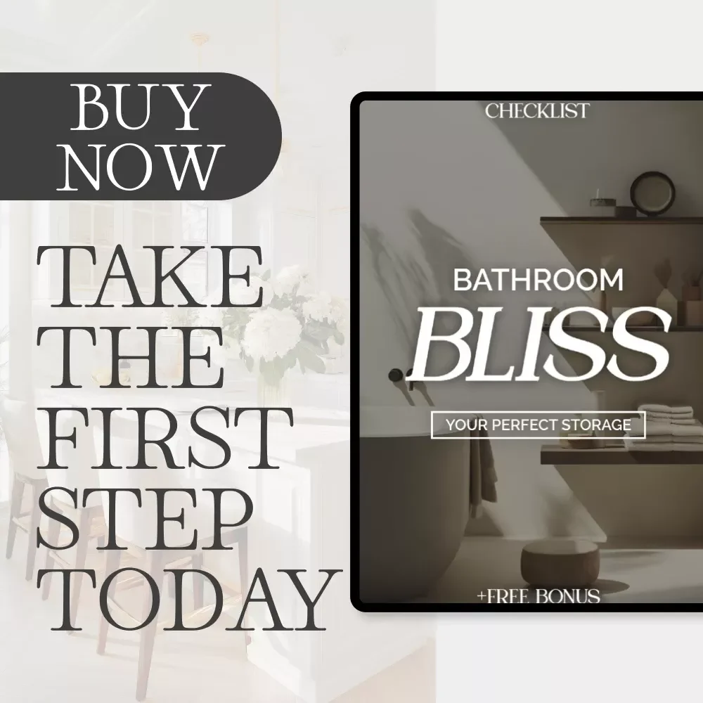 Bathroom Bliss: Your Perfect Storage Checklist | Digital Download | How to Add Bathroom Storage Ideas for a Stylish, Clutter-Free Space