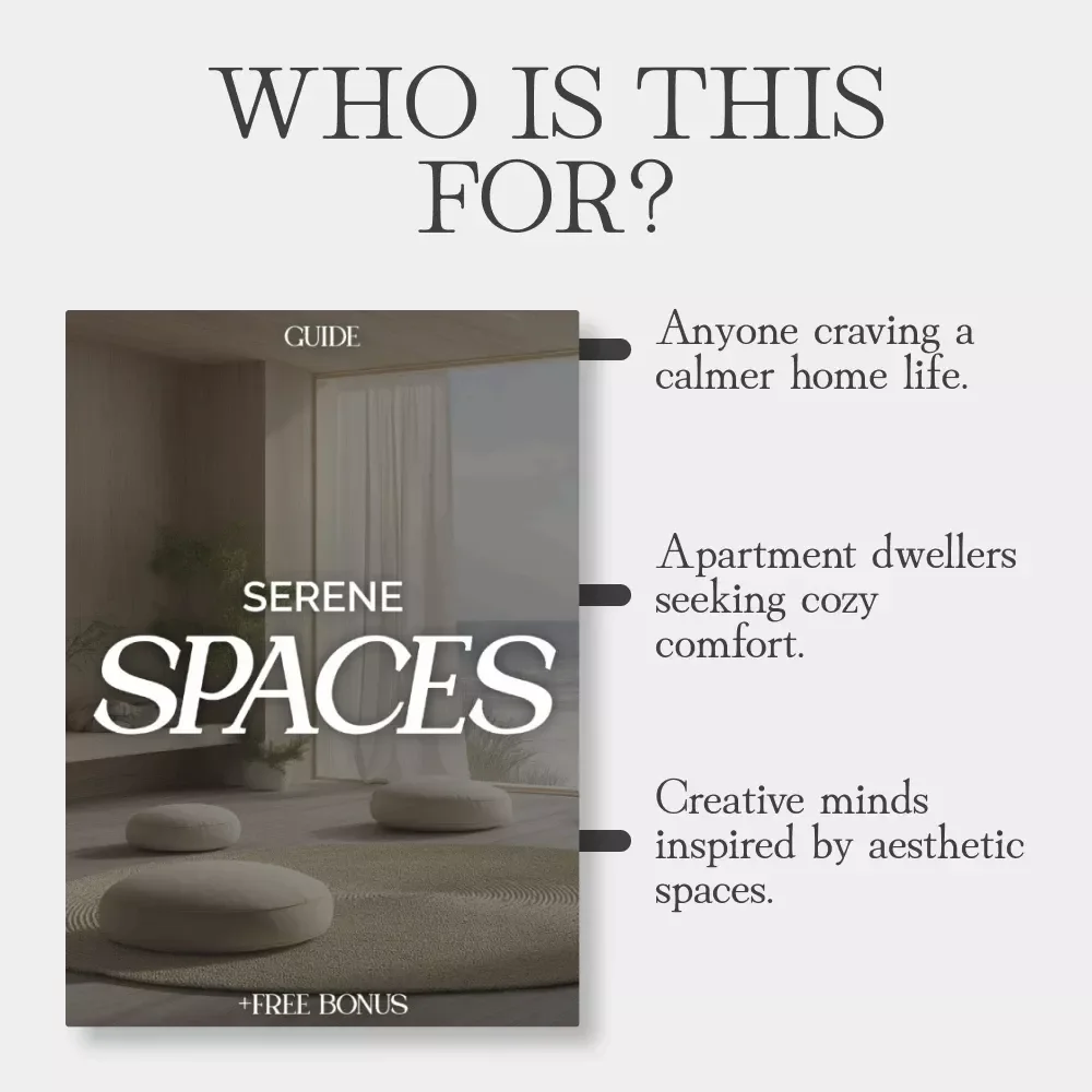 Serene Spaces | Digital Guide on How to Make Your Living Room More Relaxing | Cozy Atmosphere, Furniture Layout, Sensory Tricks & AI-Powered Design Ideas