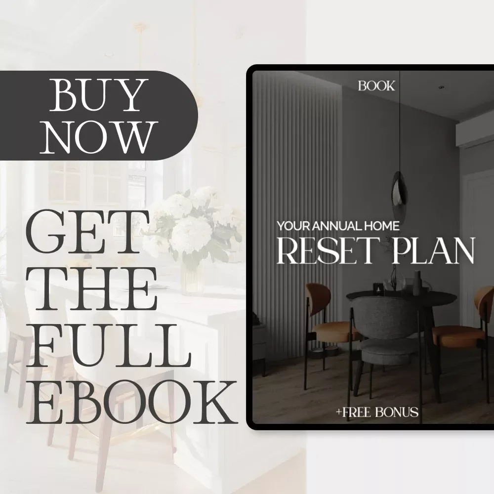 Your Annual Home Reset Plan | Digital Home Organization Guide, Yearly Home Review eBook, Smart Home Maintenance Checklist, Budget & Lifestyle Planner