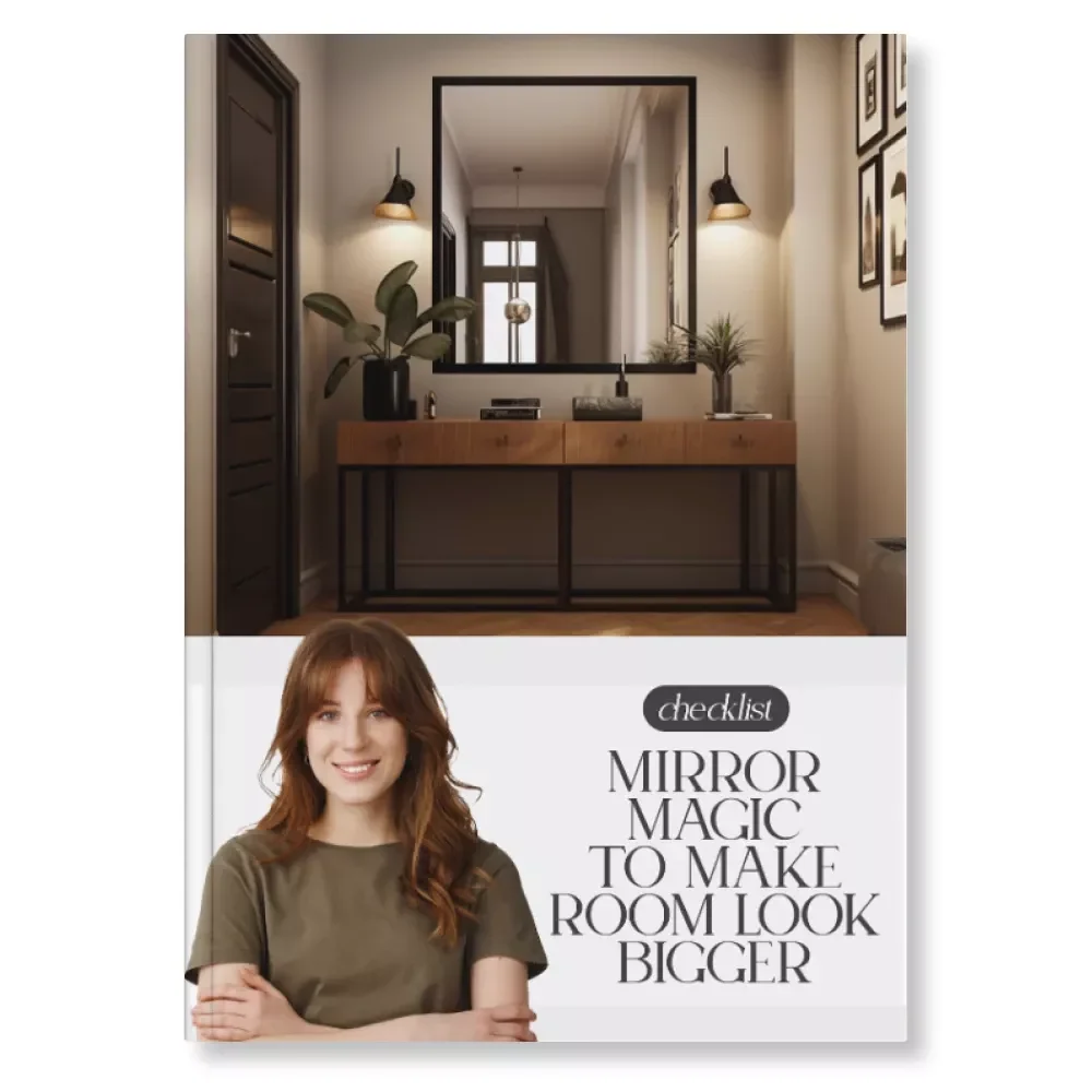 Mirror Magic to Make Room Look Bigger | Printable Home Decor Checklist | Digital Download Guide on How to Use Mirrors to Make Rooms Feel Bigger | Interior Design Tips for Small Spaces
