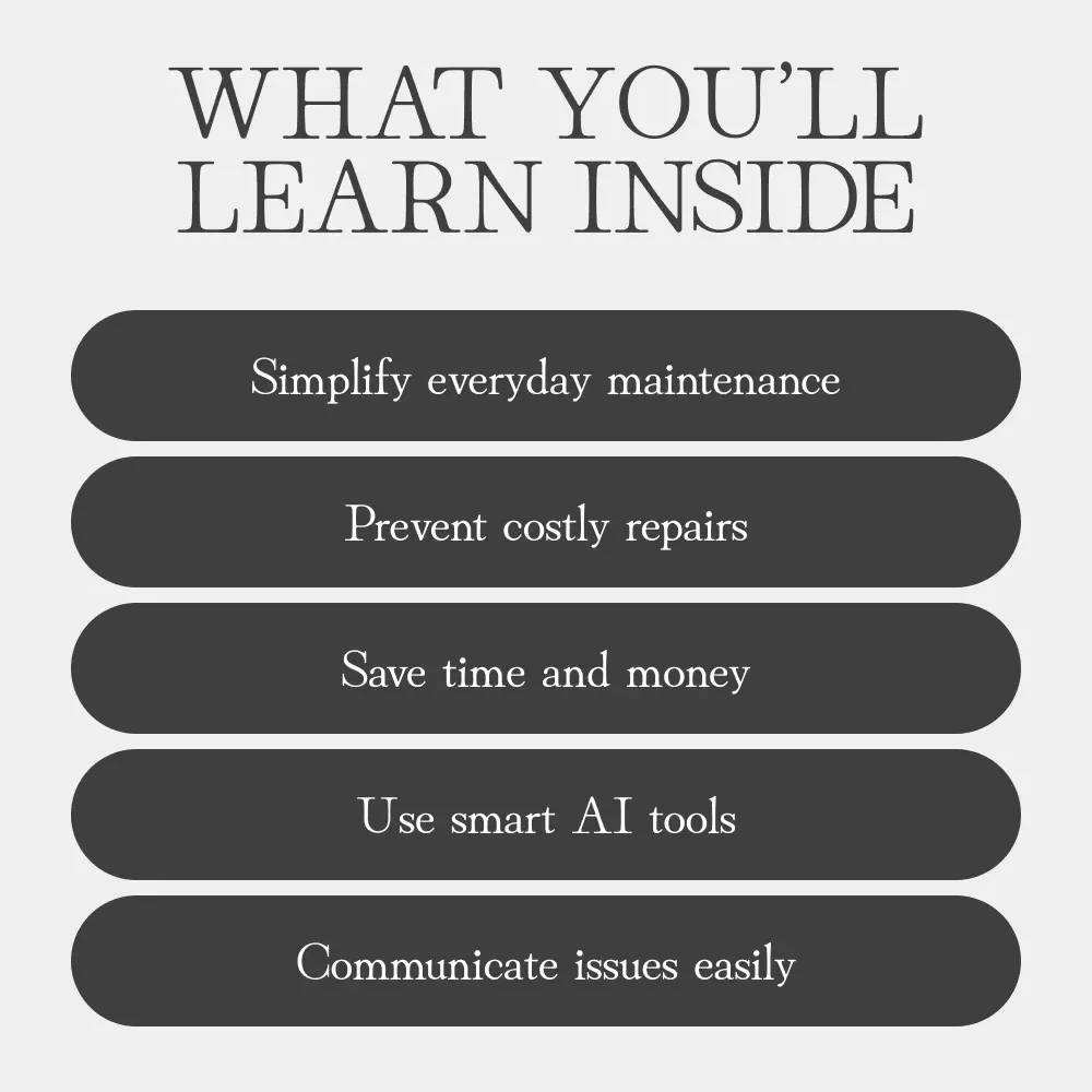 Smart Renting for Stress-Free Home Maintenance | Digital Guide for Renters | Easy Tips for Renters’ Maintenance Routines | Printable eBook Download for Apartment Living