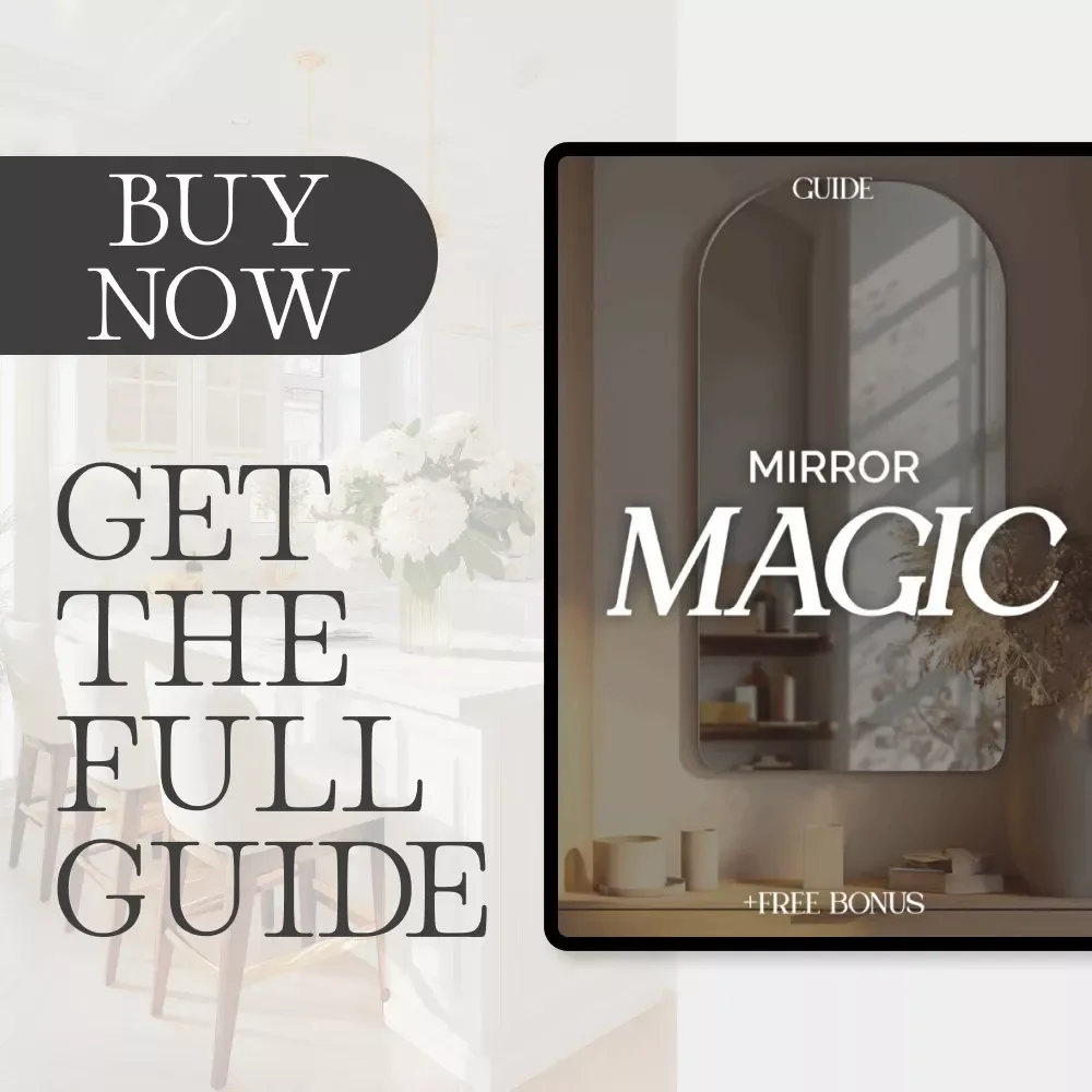 Mirror Magic | Guide on How to Use Mirrors for Depth | Interior Design Tips, AI Prompts & Mirror Placement Techniques for Small Spaces