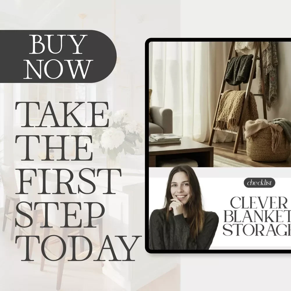 Clever Blanket Storage Checklist | Digital Download Guide for How to Store Blankets and Throws Neatly | Home Organization eBook for Cozy, Tidy Living Spaces