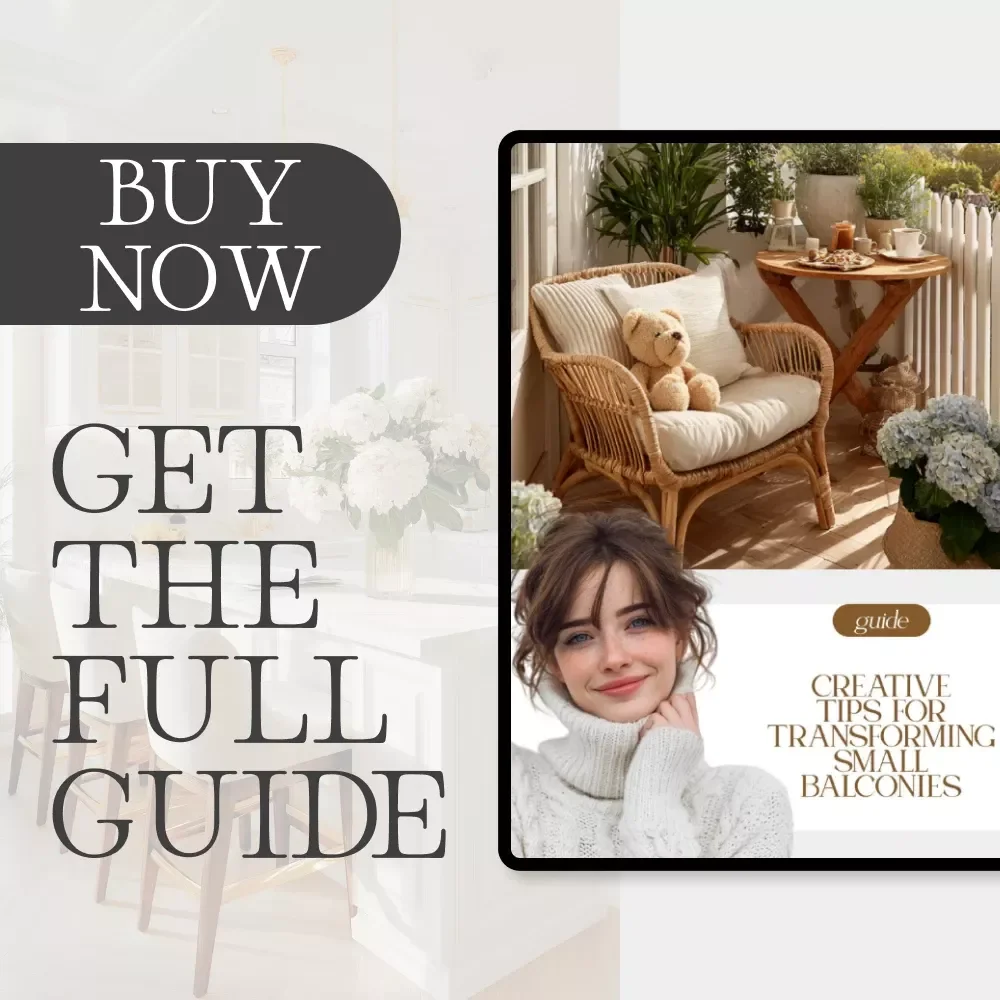 Creative Tips for Transforming Small Balconies | Modern Balcony Decor Guide | Home Styling eBook with Expert Tips for Decorating Small Balconies, Cozy Urban Spaces & Green Corners