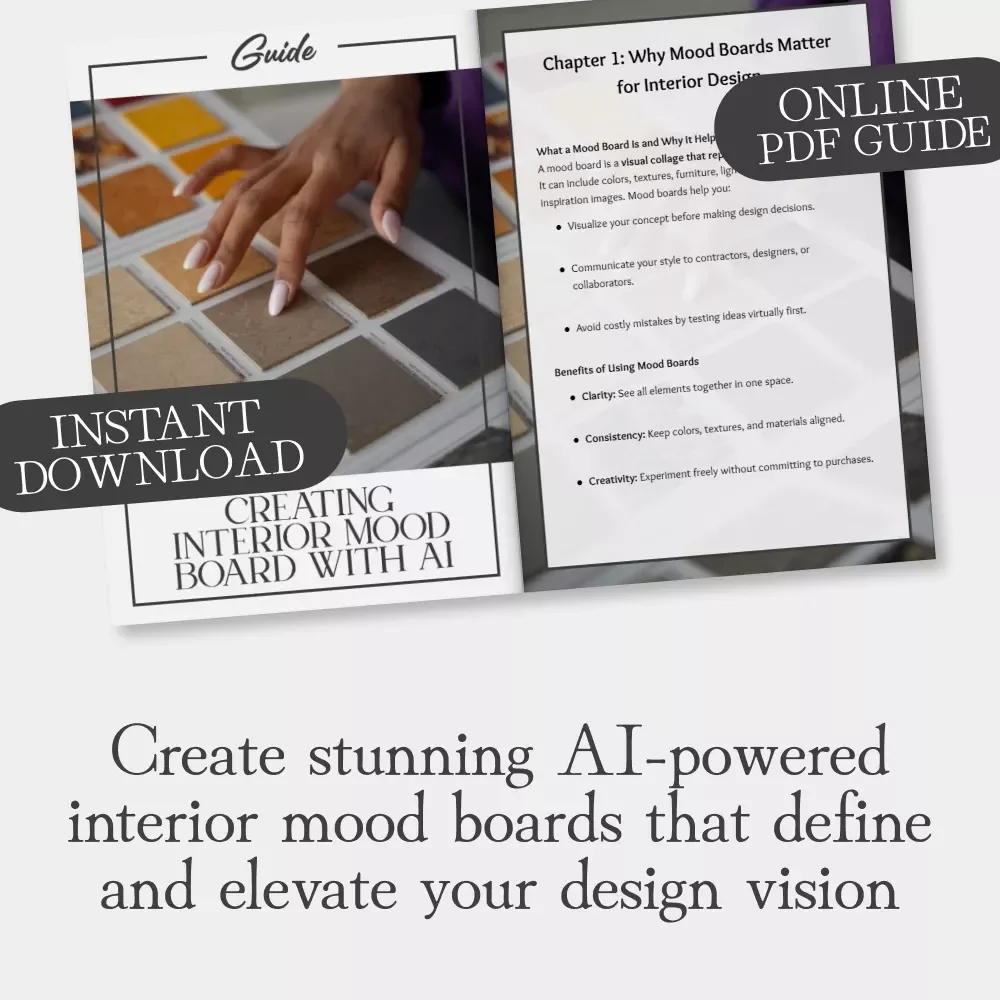 Creating Interior Mood Board with AI | How to Make a Mood Board with AI | Digital Interior Design Guide for Beginners & Professionals