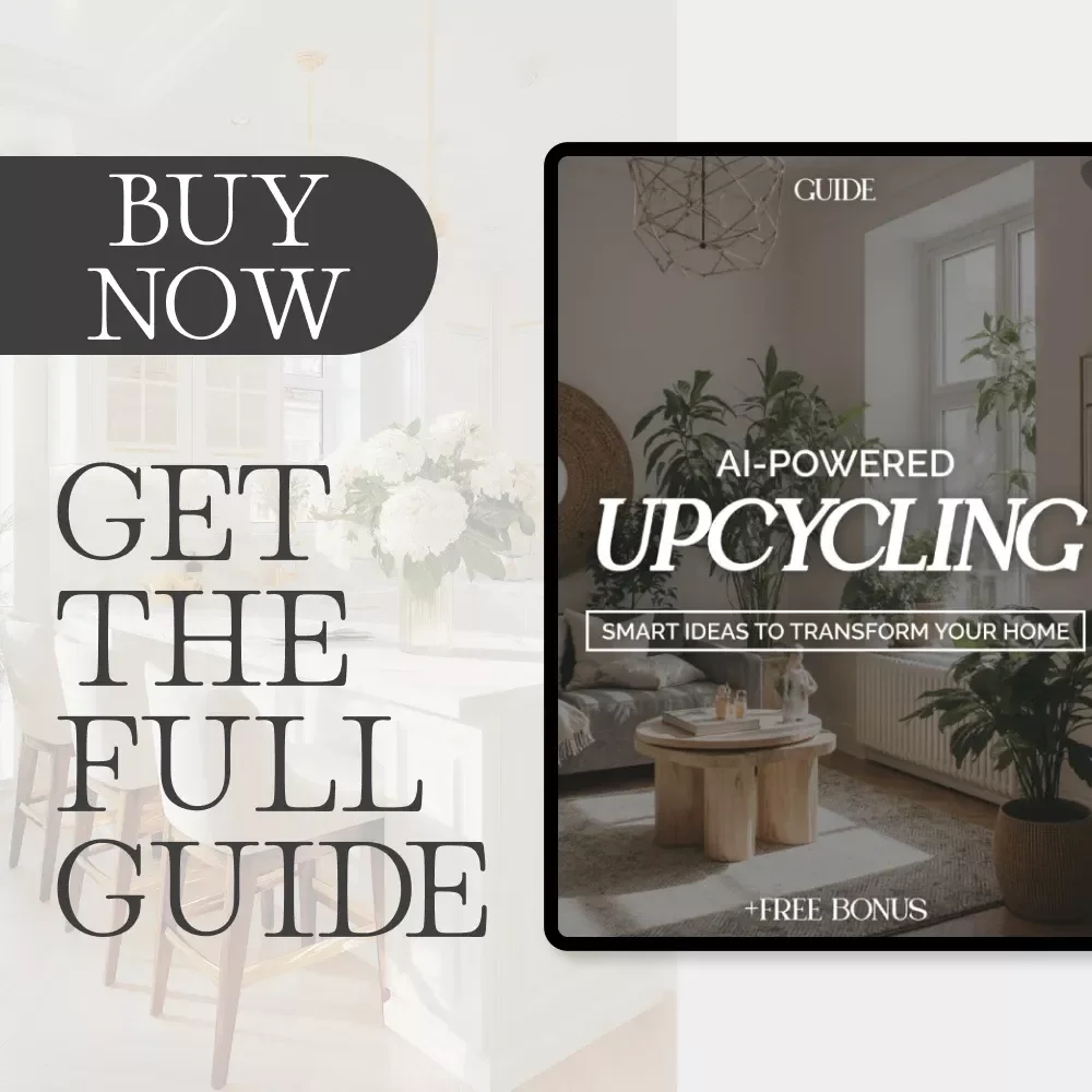 AI-Powered Upcycling: Smart Ideas to Transform Your Home | Digital Guide on How to Use AI for Upcycling Ideas | Creative eBook for Home Design, DIY & Sustainable Living
