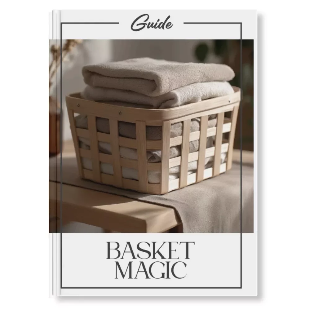 Basket Magic | Ultimate Guide on How to Use Baskets for Hidden Storage | Home Organization & Stylish Decluttering eBook