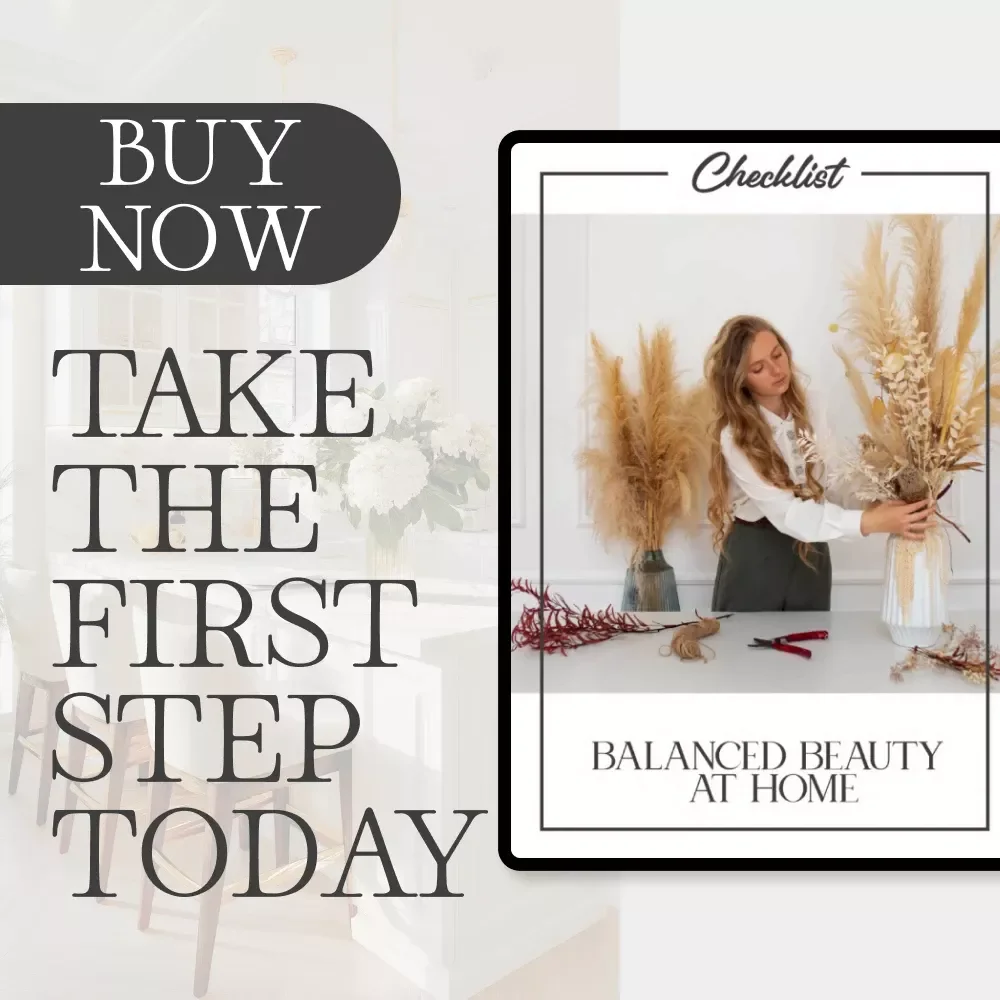 Balanced Beauty at Home | Printable Home Styling Checklist | Digital Download for How to Combine Decor and Function | Modern Interior Design Guide for Practical Elegance
