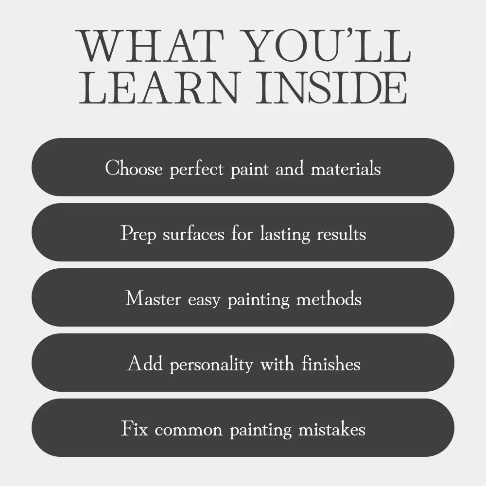 A Simple Guide to Repainting Furniture | How to Repaint Furniture Easily | DIY Home Makeover eBook for Beginners and Enthusiasts