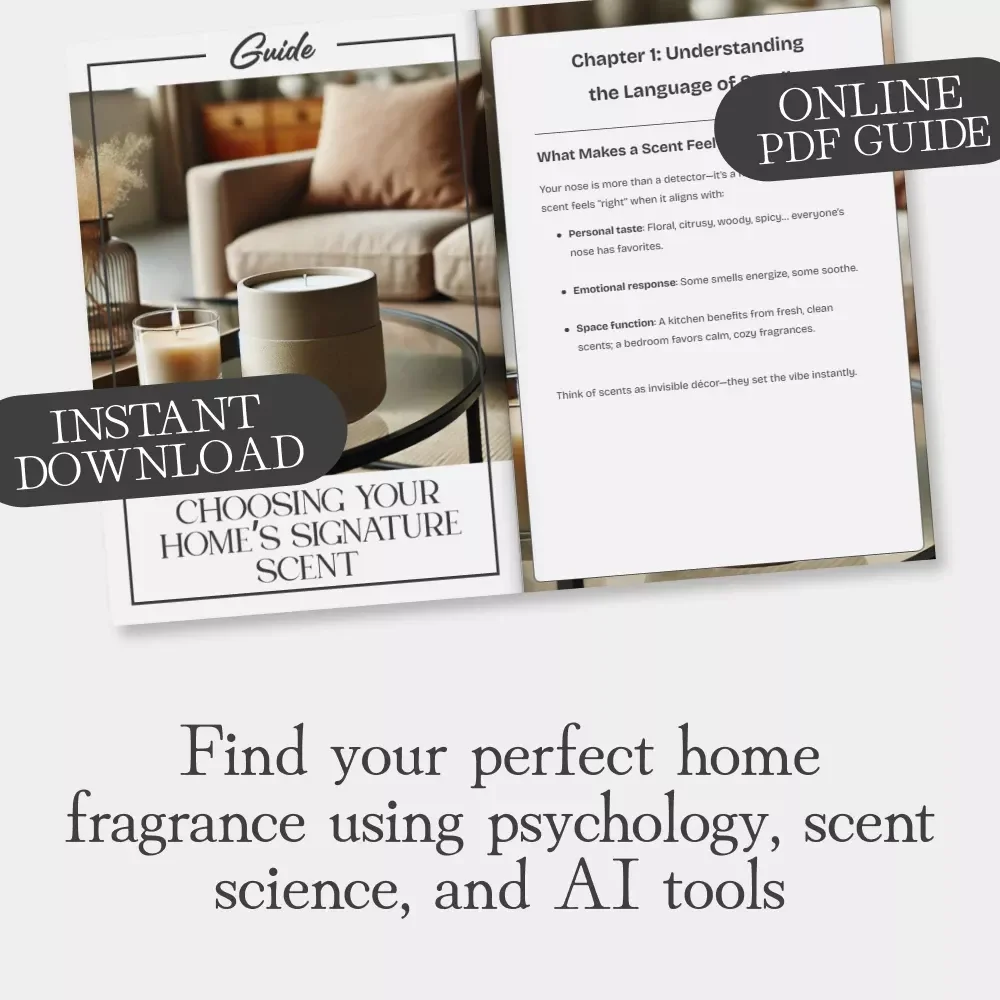 Choosing Your Home’s Signature Scent | Digital Home Fragrance Guide | How to Pick the Right Scent for Your Home | Scent Families, Mood Matching & AI Tools