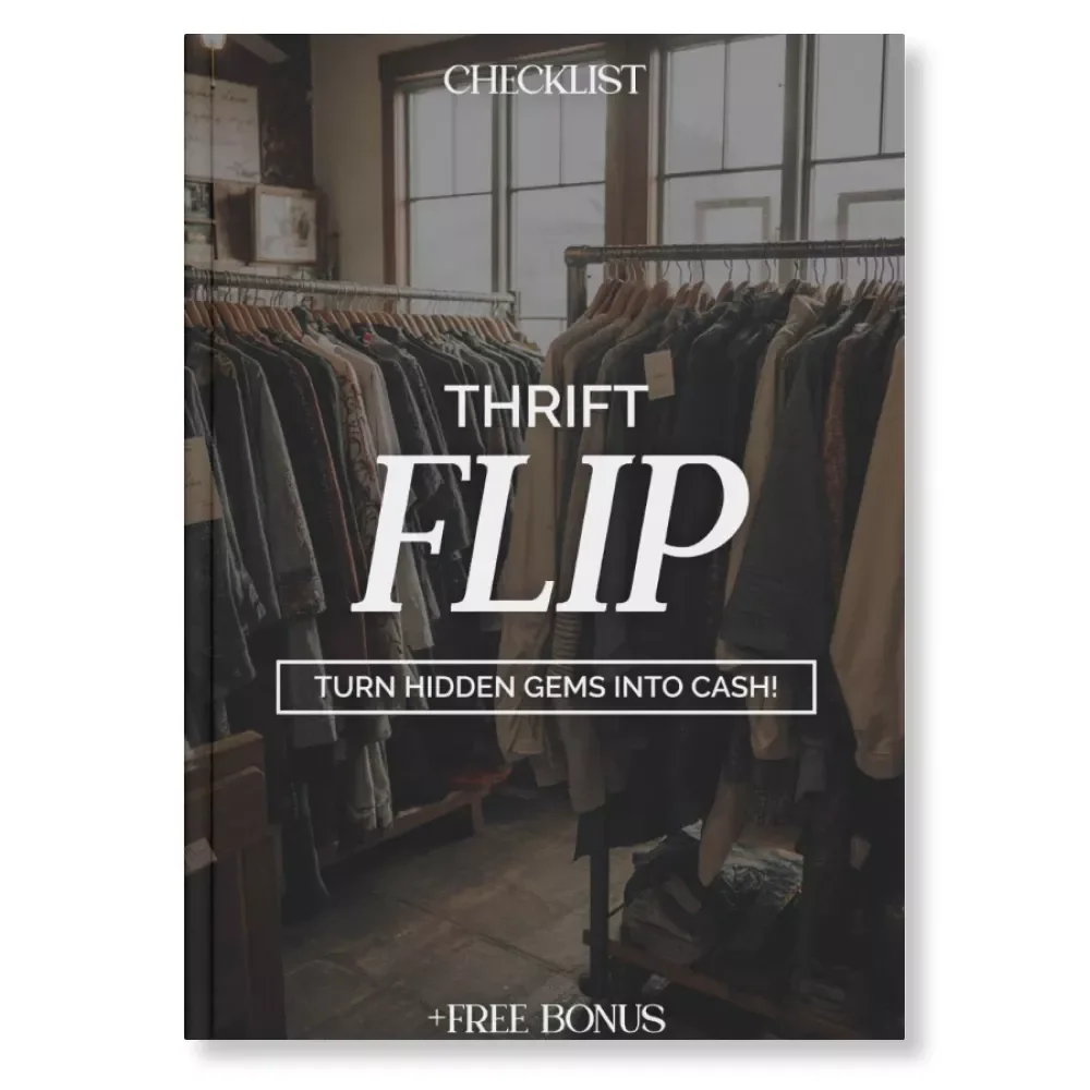 Thrift Flip Checklist: Turn Hidden Gems Into Cash! | Printable Guide for Resellers & Thrift Lovers | tips for flipping thrift finds | Digital Download