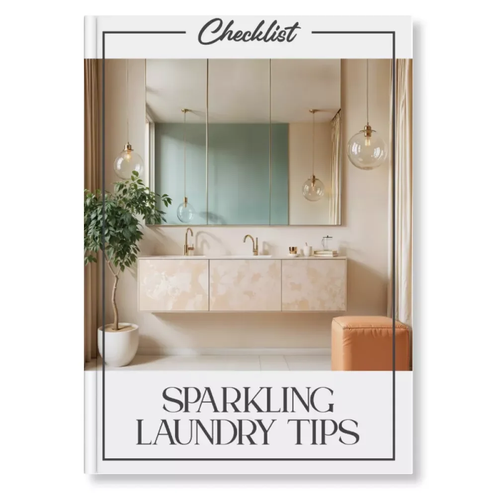 Sparkling Laundry Tips Checklist | How to Organize Your Laundry Area Like a Pro | Digital Download Home Organization Guide
