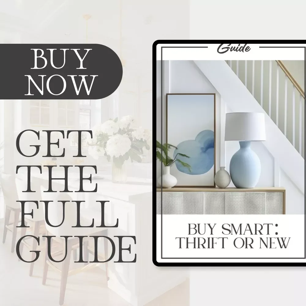 Buy Smart: Thrift or New | Digital Guide to What to Buy Thrift vs New | Smart Shopping Strategies eBook for Sustainable, Budget-Friendly Style