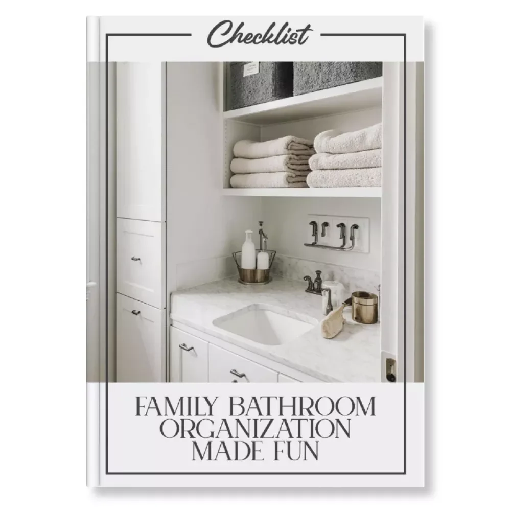 Family Bathroom Organization Made Fun | Printable Checklist for Busy Families | Easy Tips for Family Bathroom Organization | Declutter, Organize & Enjoy a Stress-Free Space