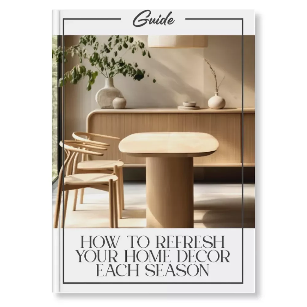 How to Refresh Your Home Decor Each Season | Printable Digital Guide for Year-Round Decorating Inspiration | Home Styling Made Easy | Seasonal Design Tips & Checklists