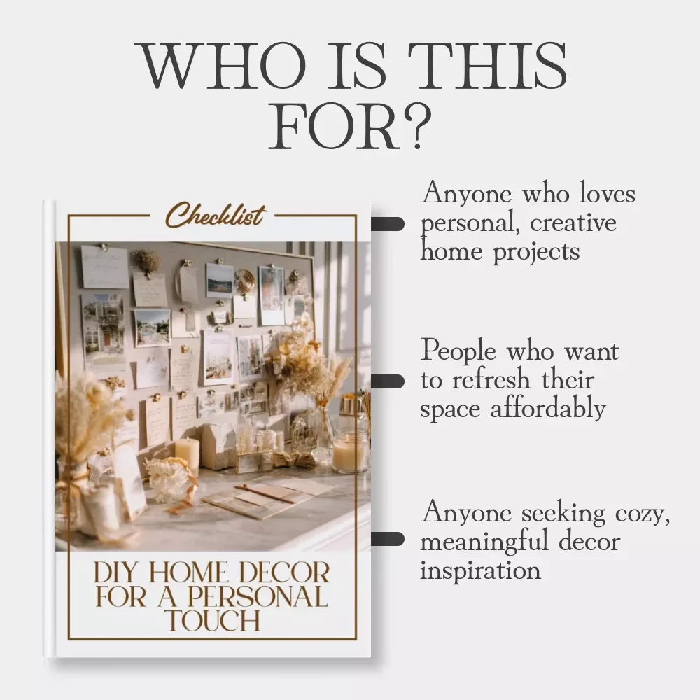 DIY Home Decor for a Personal Touch | Printable Home Styling Checklist | How to Use DIY Decor for Personal Touch | Creative Home Makeover Guide