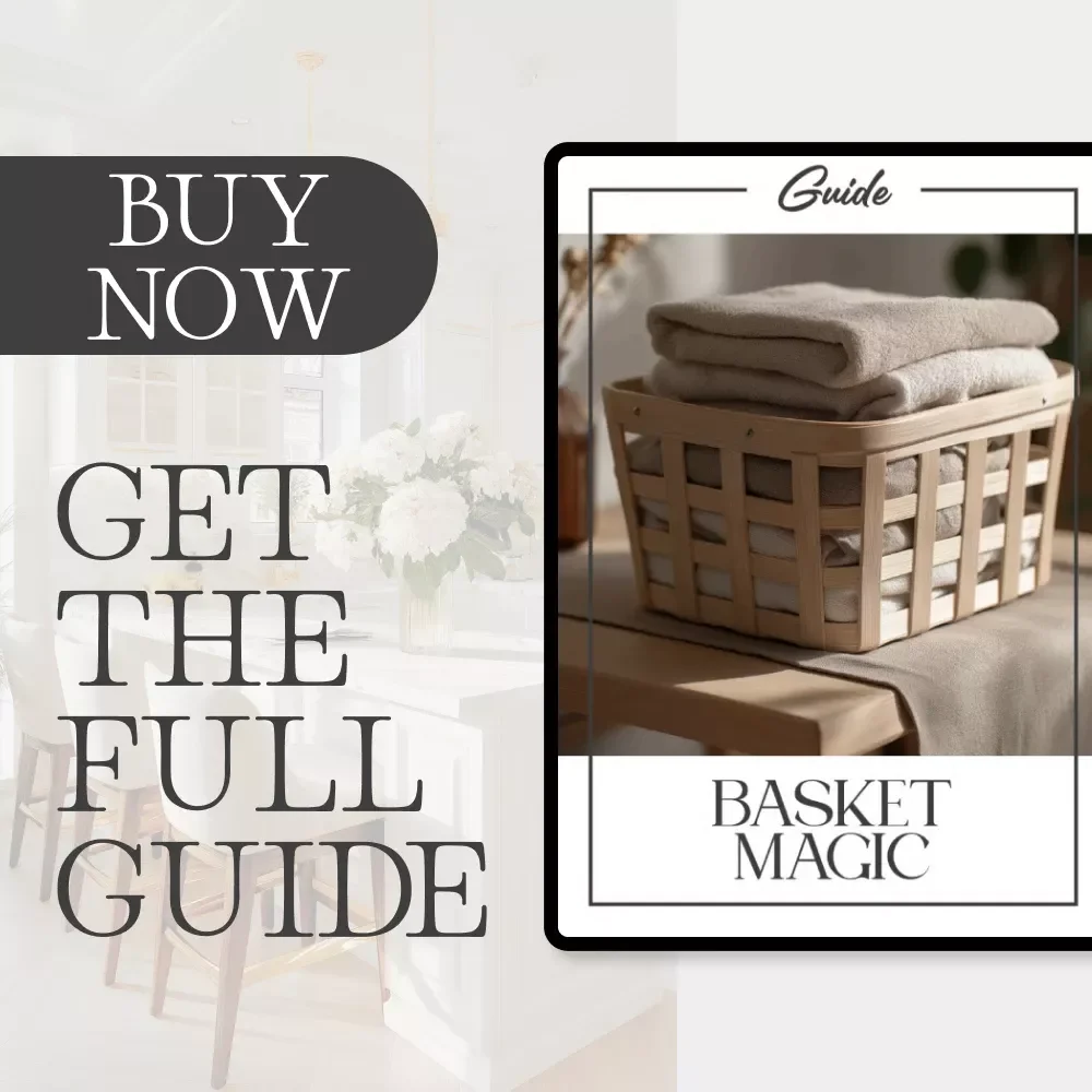 Basket Magic | Ultimate Guide on How to Use Baskets for Hidden Storage | Home Organization & Stylish Decluttering eBook