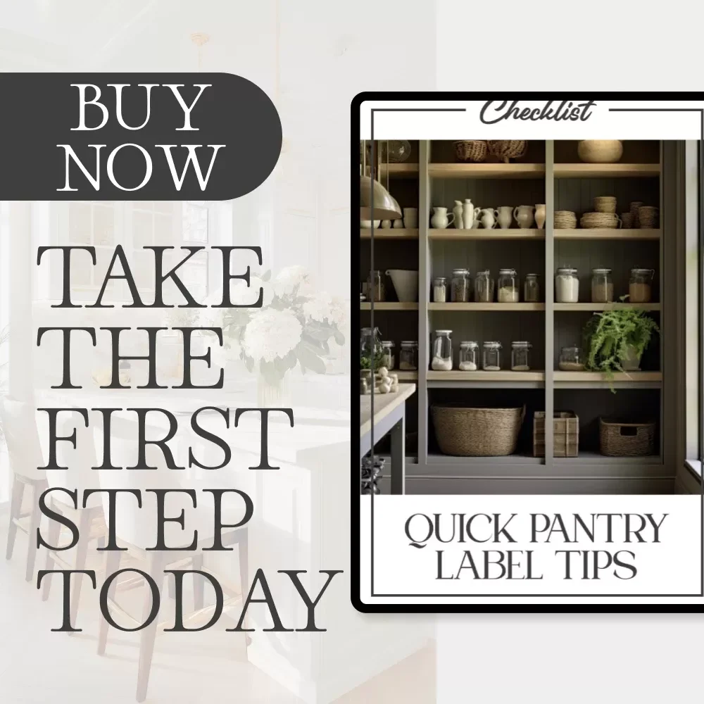 Quick Pantry Label Tips Checklist | Printable Kitchen Organization Guide | How to Label Pantry Containers Like a Pro | Instant Digital Download