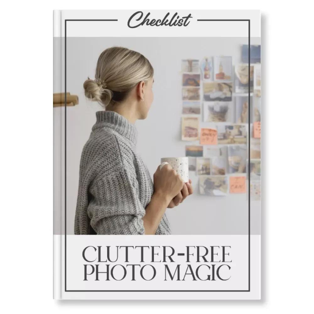 Clutter-Free Photo Magic | Printable Checklist for How to Display Photos Without Clutter | Digital Home Decor Guide