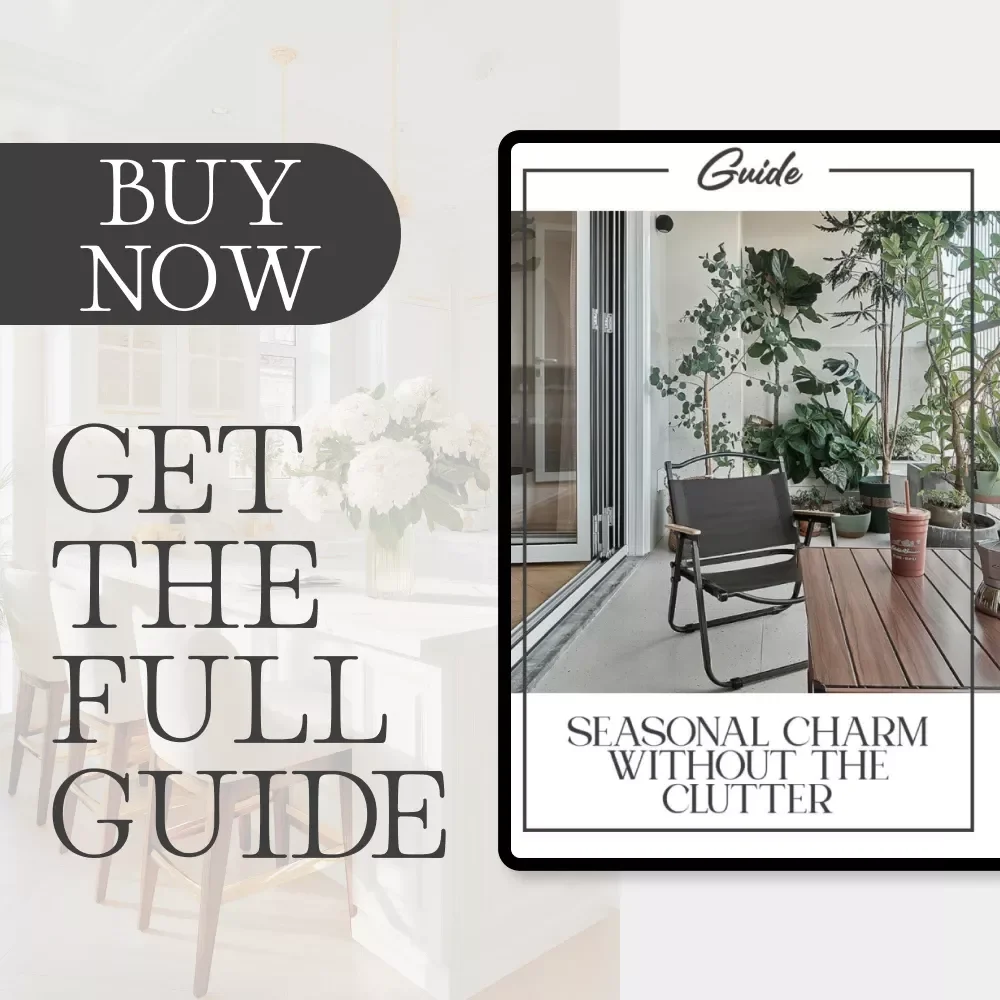 Seasonal Charm Without the Clutter: Digital Guide for Minimalist Home Decorating, Smart Seasonal Decor, DIY Touches & Stress-Free Holiday Planning eBook