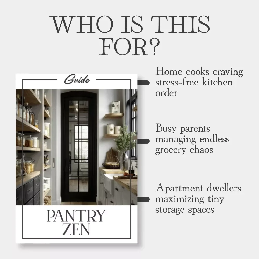 Pantry Zen | Digital Guide on How to Organize Your Pantry Easily | Decluttering, Smart Storage & AI Planning eBook for Effortless Kitchen Organization