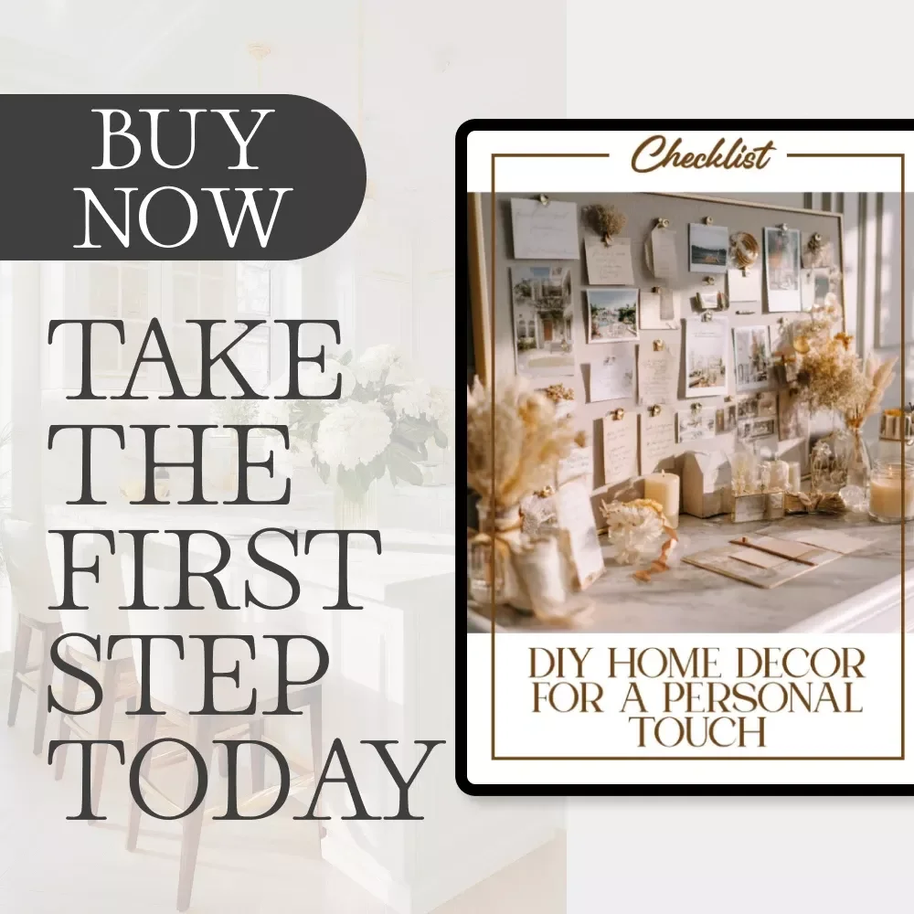 DIY Home Decor for a Personal Touch | Printable Home Styling Checklist | How to Use DIY Decor for Personal Touch | Creative Home Makeover Guide