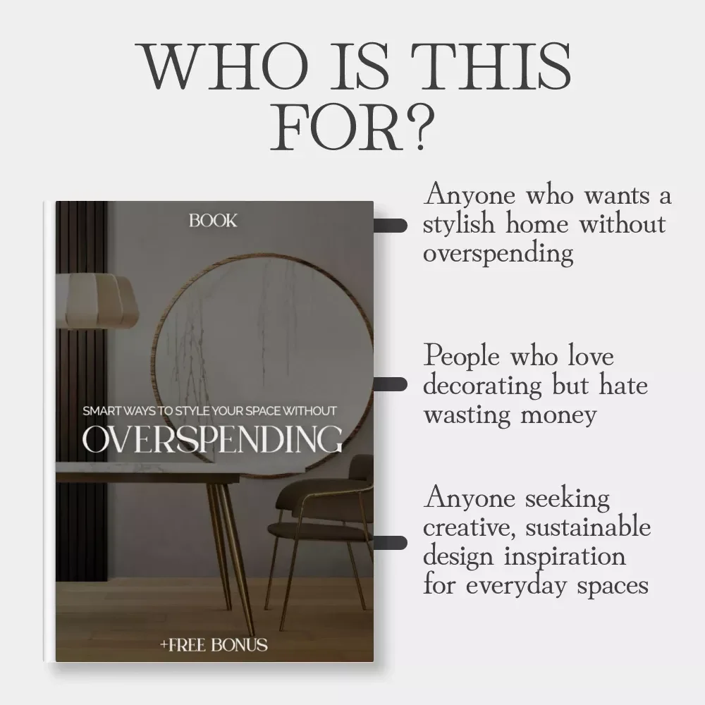 Smart Ways to Style Your Space Without Overspending | Budget Home Decor Guide | Affordable Interior Design eBook | DIY & Thrift Decorating Ideas for Stylish Homes