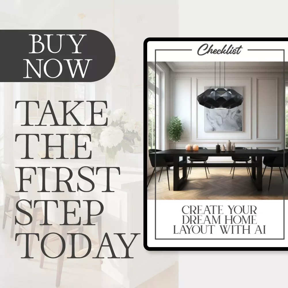 Create Your Dream Home Layout with AI – Printable Checklist for Beginners | Digital Download | how to use ai to design home layouts | Home Design Planning Guide for Interior Inspiration