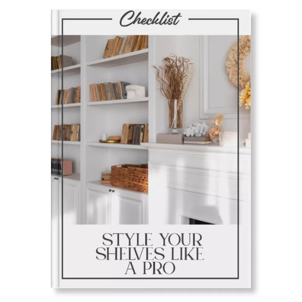 Style Your Shelves Like a Pro | Bookshelf Styling Checklist | Home Décor Guide | How to Style Bookshelves Beautifully | Printable Digital Download