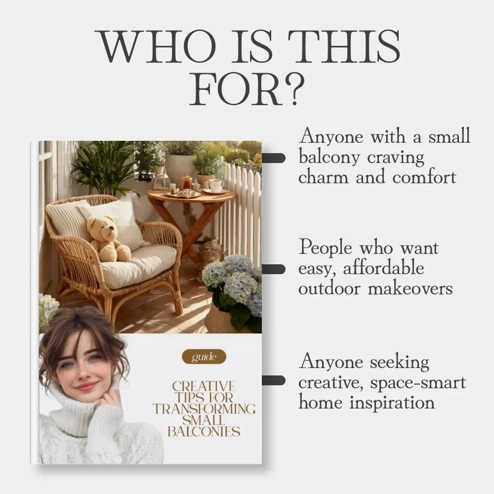 Creative Tips for Transforming Small Balconies | Modern Balcony Decor Guide | Home Styling eBook with Expert Tips for Decorating Small Balconies, Cozy Urban Spaces & Green Corners