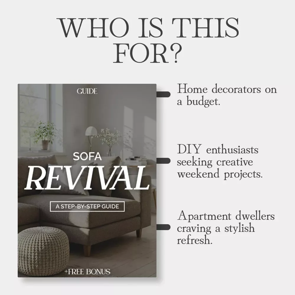 Sofa Revival: A Step-by-Step Guide | How to Refresh an Old Sofa or Chair | DIY Furniture Makeover eBook