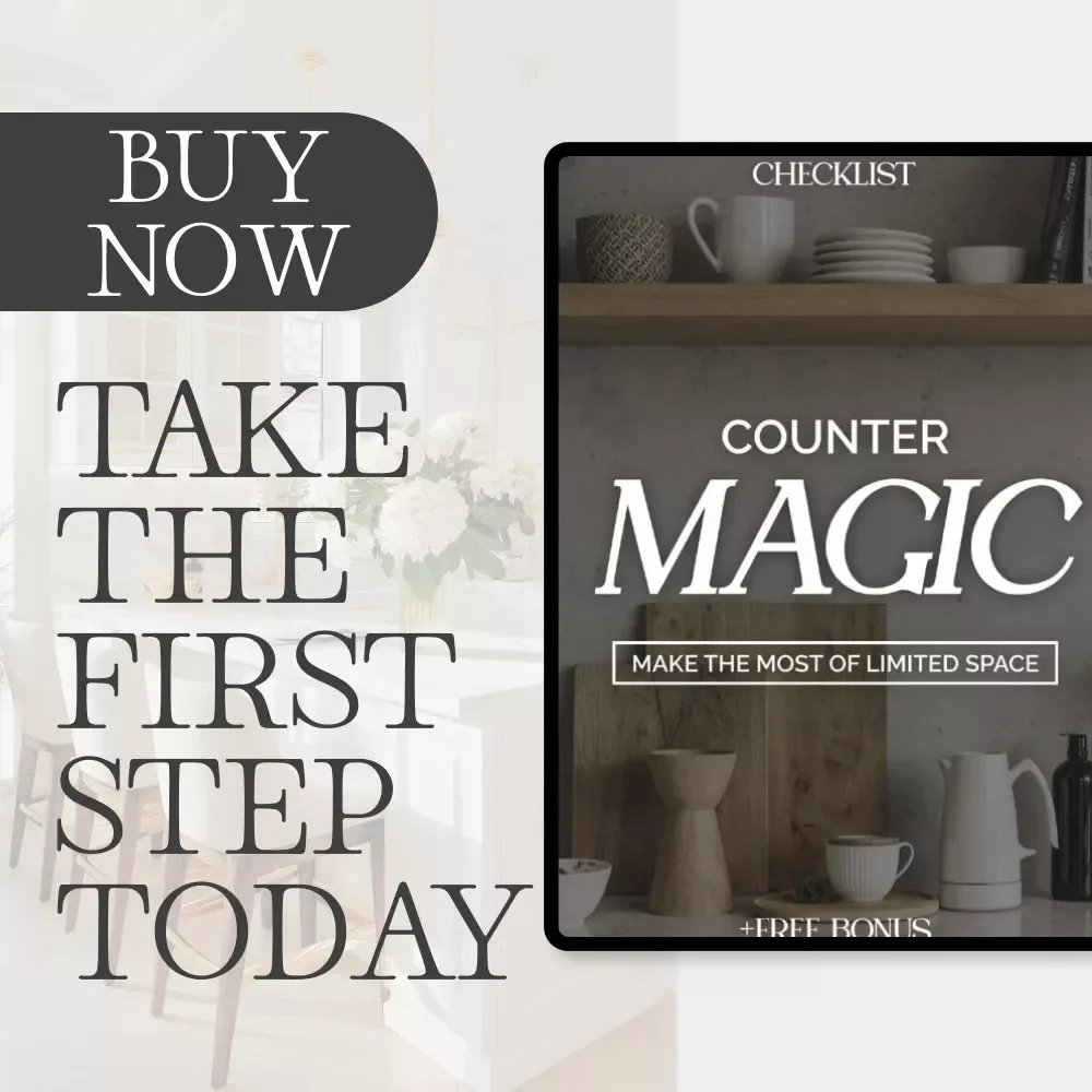 Counter Magic: Make the Most of Limited Space | Printable Home Organization Checklist for Small Kitchens & Apartments | Digital Download for What to Do with Limited Counter Space