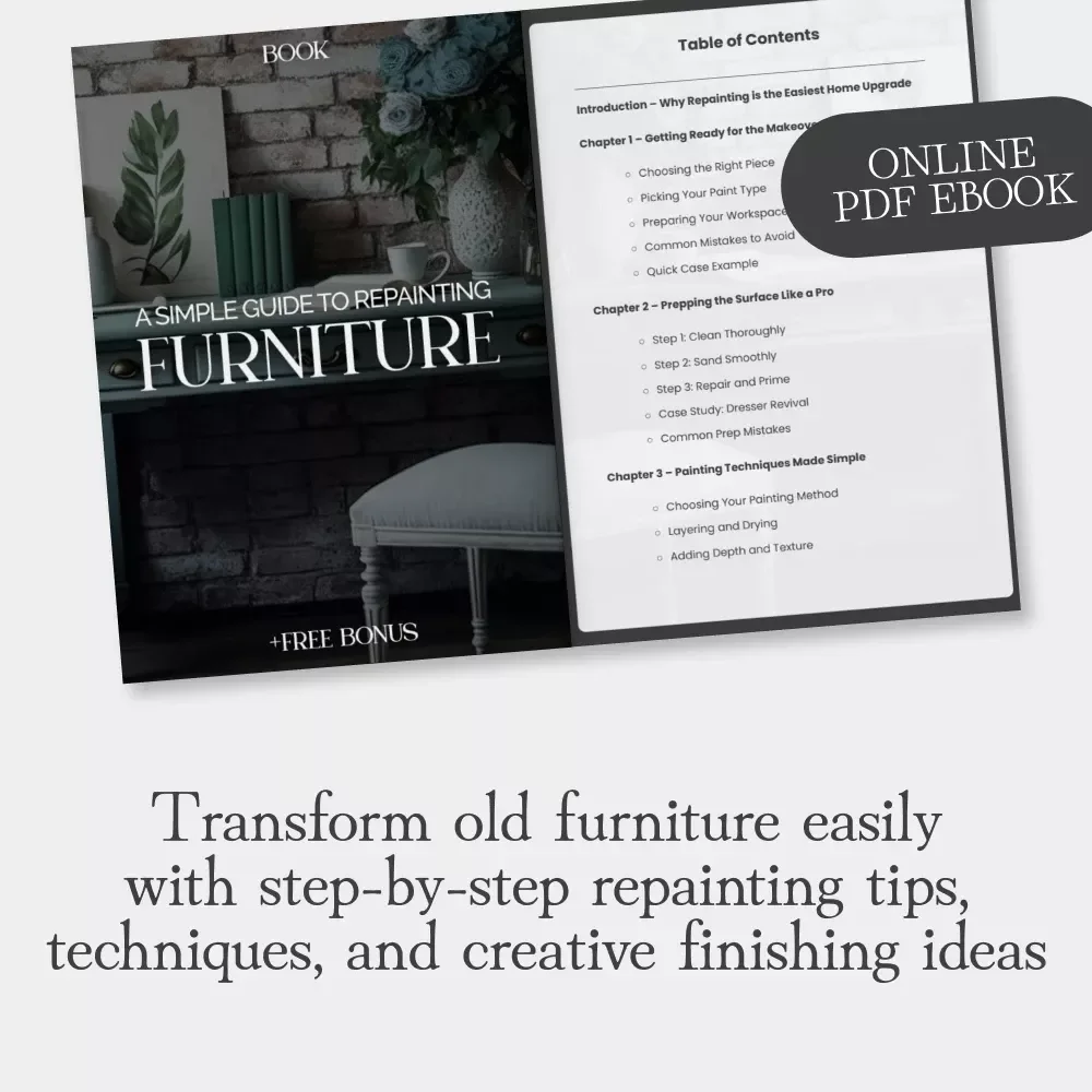 A Simple Guide to Repainting Furniture | How to Repaint Furniture Easily | DIY Home Makeover eBook for Beginners and Enthusiasts