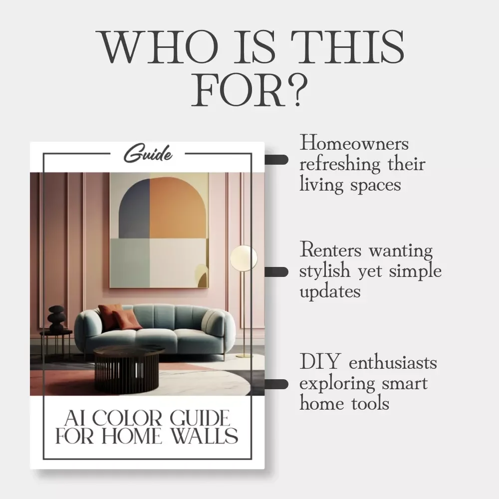 AI Color Guide for Home Walls | Digital Download | How to Use AI to Choose Wall Colors | Smart Interior Design eBook for Modern Homes
